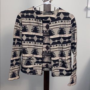 Aztec print blazer